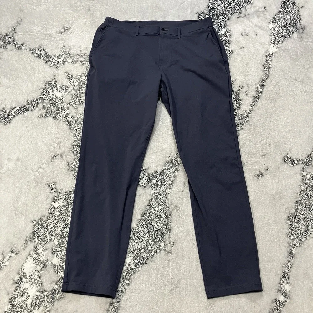 Public Rec Slim Fit‎ Pants Navy 36x32 Stretch Performance Casual Office Men
